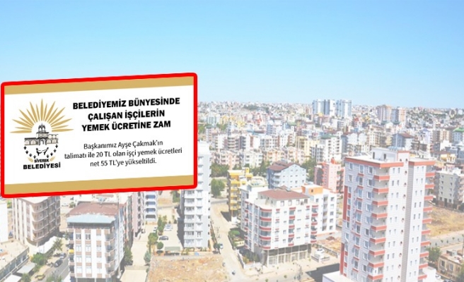 Siverek Belediyesi’nden personelin yemek ücretine zam