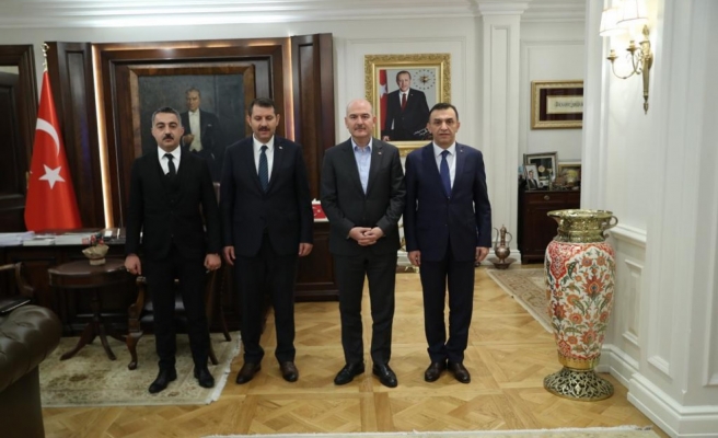 Vali Ayhan Bakan Soylu ile görüştü