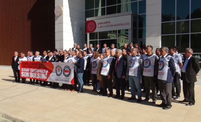 Urfa’da eğitimciler öğretmen meslek kanununa tepkili
