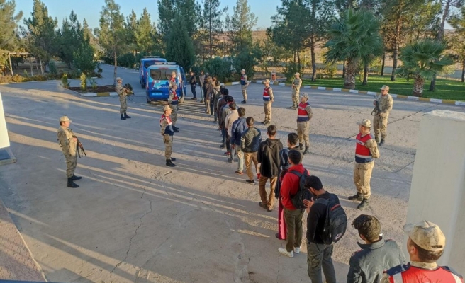 Suruç’ta jandarmanın denetiminde 24 düzensiz göçmen yakalandı