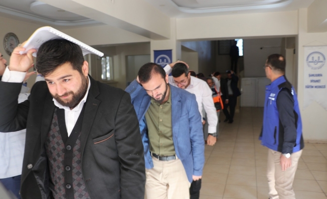Diyanet'in eş zamanlı deprem tatbikatı Urfa'da da yapıldı