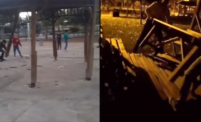 Siverek'te kamu malına zarar vermekten gözaltına alındılar