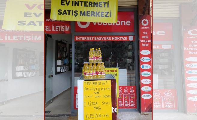 Urfa'da yeni hat alana 1 litre sıvı yağ hediye