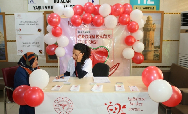 Urfa'da organ bağışı standı kuruldu