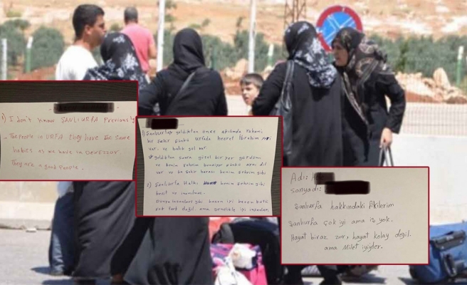 Urfa'daki Suriyeliler şehre yönelik fikirlerini yazdı