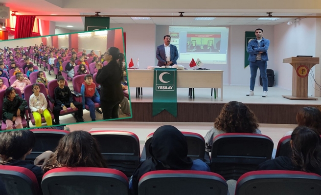 Yeşilay Şanlıurfa Şubesi tarafından okullarda bağımlılık eğitimi verildi