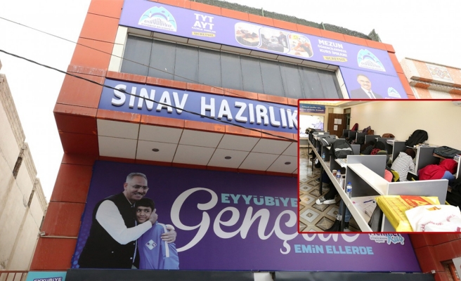 Eyyübiye’deki yeni sınav merkezi öğrenci kabulüne başladı