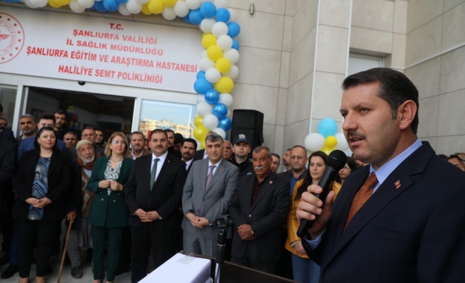 Haliliye’de semt polinikliği törenle açıldı