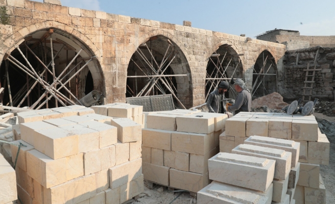 Çubukçu Hanı’nda yenileme çalışmaları sürüyor