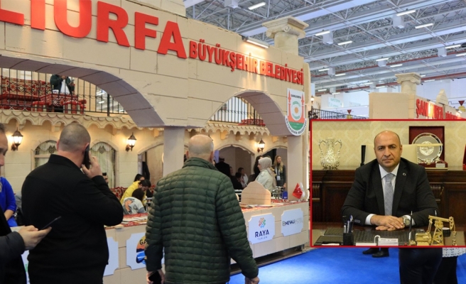 İzmir'de uluslararası fuarda Urfalı işletmelerin standı ilgi gördü