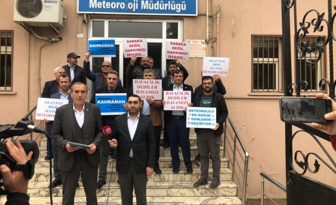 Büro Memur-Sen'den Şanlıurfa Meteoroloji Müdürlüğü önünde eylem