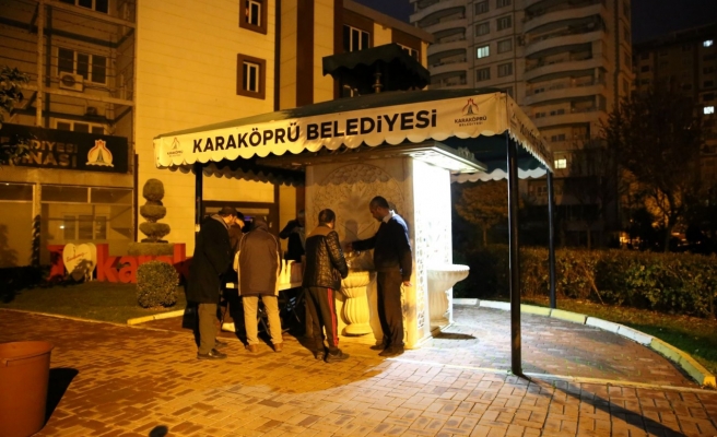 Karaköprü’de vatandaşa sıcak çorba ikramı