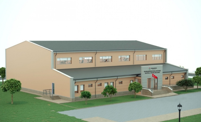 Seyrantepe’deki kapalı spor salonu çalışmaları sürüyor