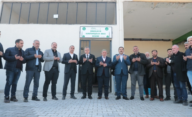 Yapımı tamamlanan mescidin açılışı yapıldı