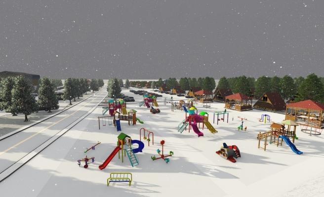 Karacadağ’da otel yapım çalışması devam ediyor