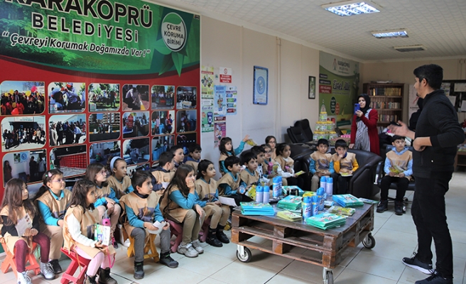 Karaköprü’de çocuklara çevre koruma eğitimleri verildi