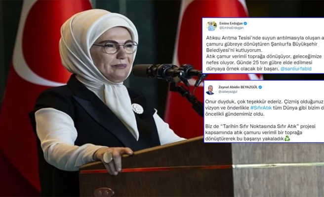 Emine Erdoğan'dan Şanlıurfa Büyükşehir Belediyesi'ne kutlama mesajı
