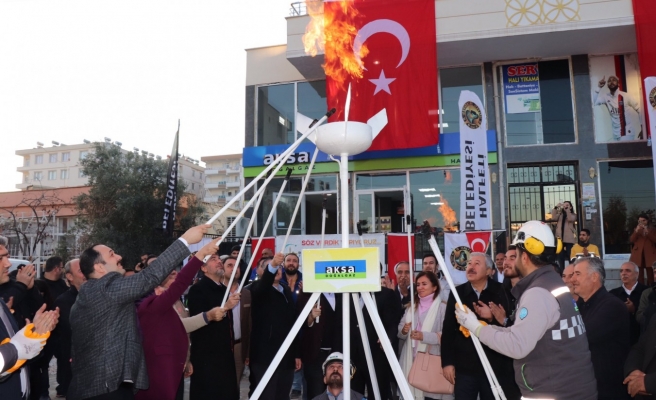 Meşale yakıldı, Halfeti 'doğalgaz'a kavuştu!