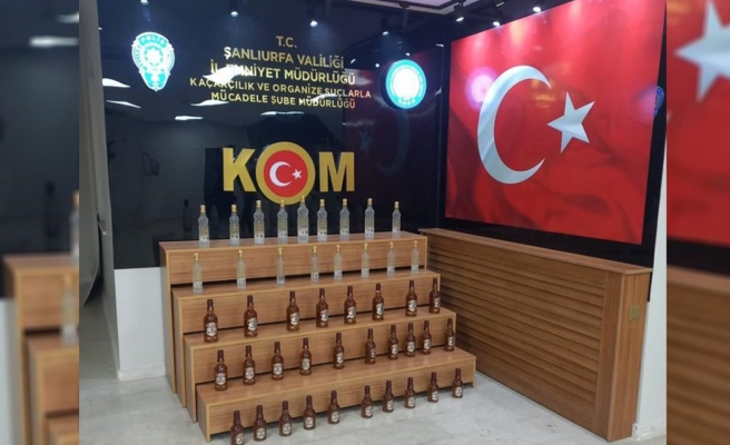 Şanlıurfa'da sahte içki ele geçirildi!