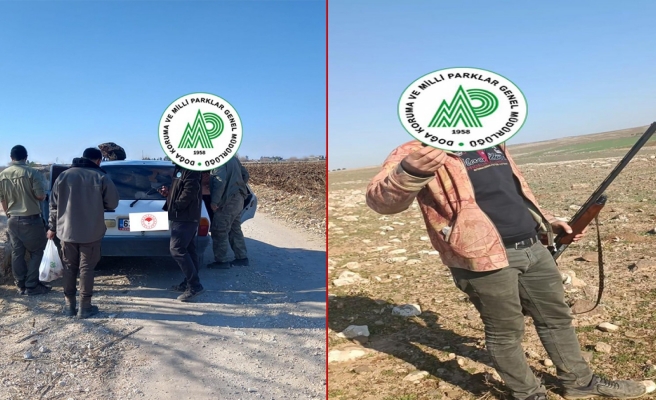 Urfa’da DKMP ekipleri, usulsüz avlanan 5 kişiye idari işlem yaptı