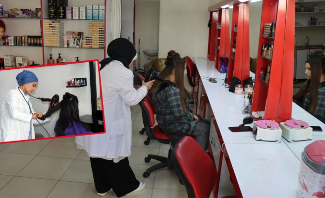 Büyükşehir Belediyesinin kuaför kursunu tamamlayıp kendi salonlarını açtılar