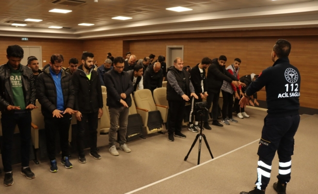 Büyükşehir personeline ilk yardım eğitimi