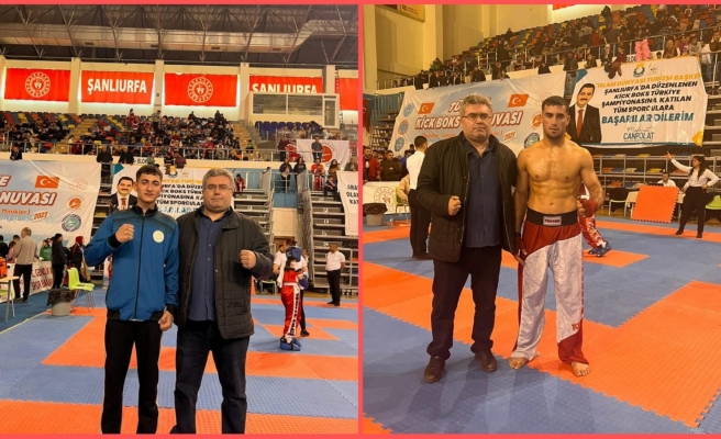 Haliliye Belediyespor’dan kick boksta 2 şampiyonluk