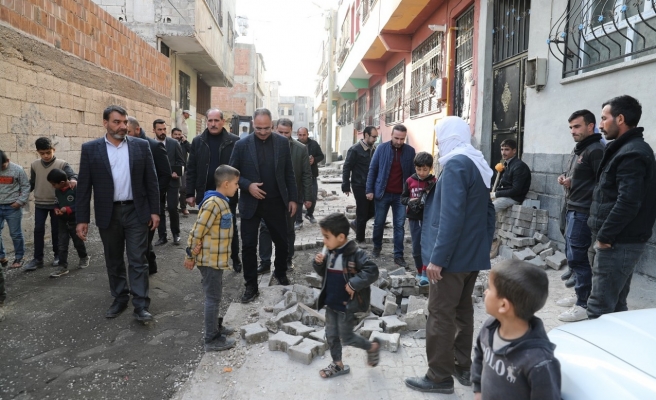 Eyyübiye’de doğal gaz ulaştırılan sokaklar onarılıyor