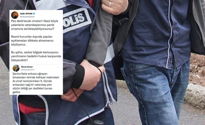 Urfa’da sosyal medyada dezenformasyon yapan bir kişi gözaltına alındı