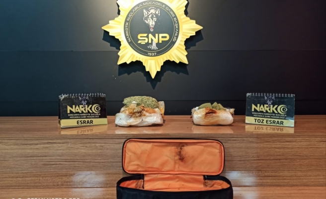 Urfa’da durdurulan araçta esrar ele geçirildi