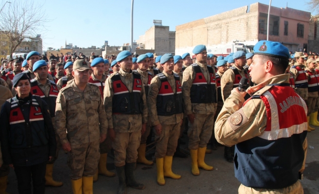 Urfa’da jandarma personelleri törenle görev yerlerine uğurlandı