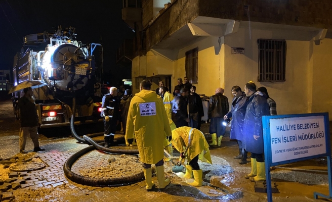 Haliliye’de ekipler gece boyu sahadaydı