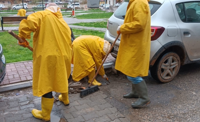 Viranşehir Belediyesi ekipleri yağışlar sonrası sahadaydı