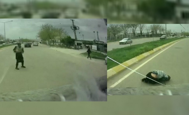 Urfa'da engelli yayaya otobüs çarptı! Saniye saniye o anlar...