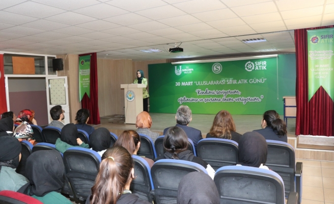 Urfa’da kız öğrencilerine sıfır atık projesi anlatıldı