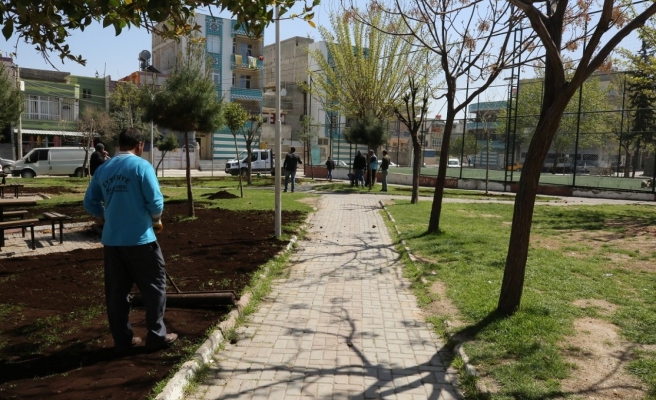 Eyyübiye’de parklar bahara hazırlanıyor