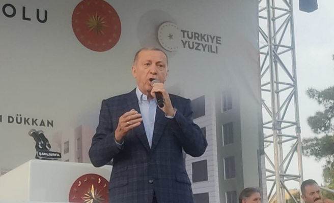Cumhurbaşkanı Erdoğan Şanlıurfalılara hitap ediyor