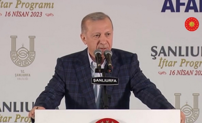 Cumhurbaşkanı Erdoğan'dan Urfa'da Kılıçdaroğlu'na eleştiri: Tefeciler...