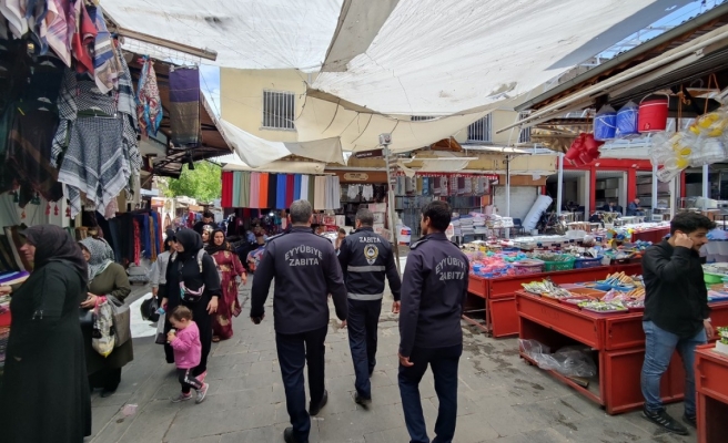 Zabıtadan bayram öncesi çarşı pazarlarda denetim