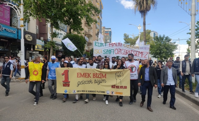 Urfa'da 1 Mayıs yürüyüşü başladı