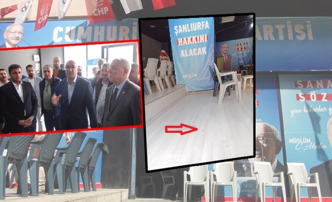 Şanlıurfa'da CHP'nin seçim ofisine mermi atıldığı iddia edildi!