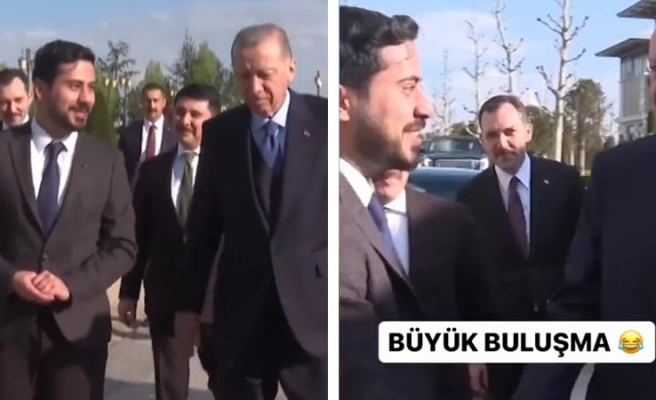 Cumhurbaşkanı Erdoğan taklidiyle ünlenen Urfalı fenomen, Erdoğan ile buluştu