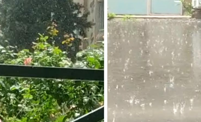 Urfa'ya mayıs ayında dolu yağdı