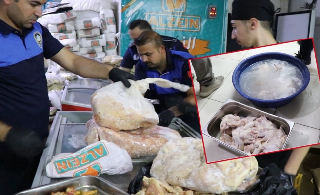 Haliliye'de 500 kilo bozuk tavuk eti ele geçirildi