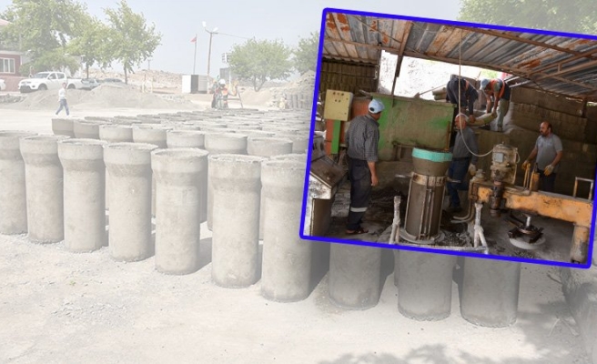 Siverek'te beton boru üretim kapasitesi arttırıldı