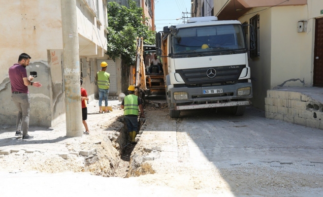 Eyyübiye’de doğal gaz çalışması Direkli Mahallesinde sürüyor