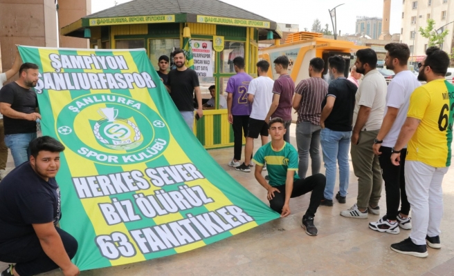 Şanlıurfaspor taraftarından bilete yoğun ilgi