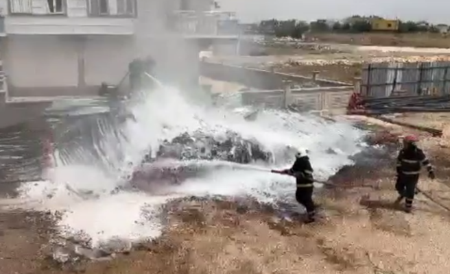 Şanlıurfa’da plastik boru fabrikasında yangın