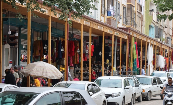 Eyyüp Peygamber Caddesinde sundurma çalışması tamamlandı