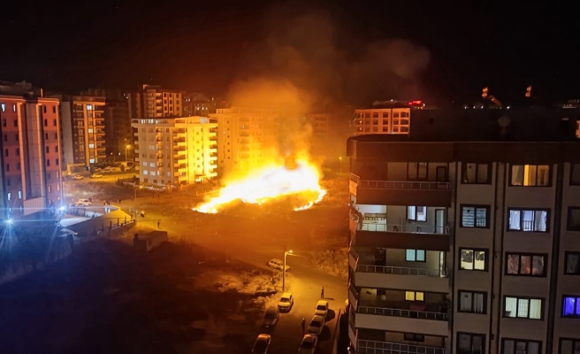 Urfa'da boş arsadaki ot yangını binaya ulaştı! Evinden kaçan kaçana